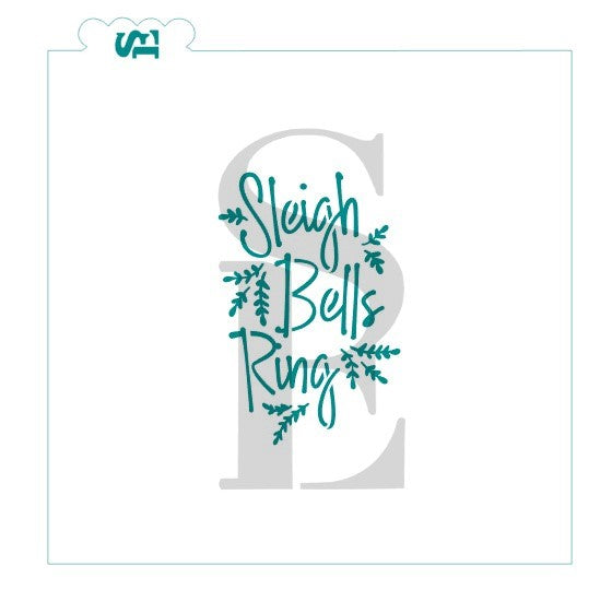 Sleigh Bells Ring Stencil for Cookies, Cakes & Culinary