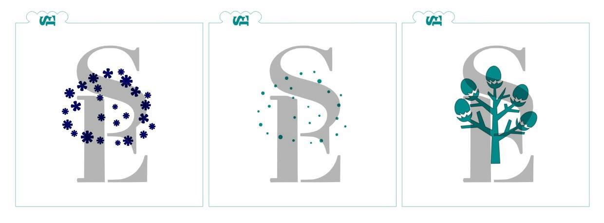 Easter Egg Tree, Layered Digital Design