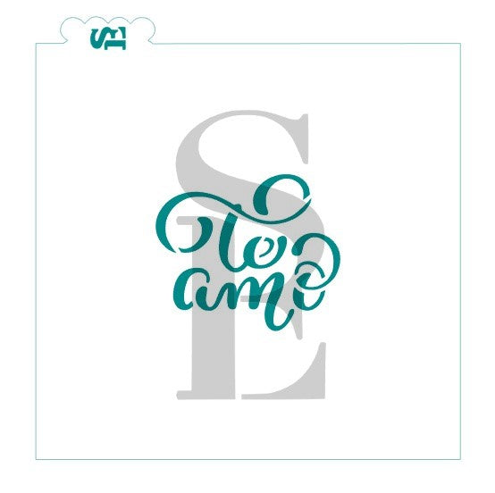 Te Amo Spanish "I Love You" Stencil for Cookies, Cakes & Culinary