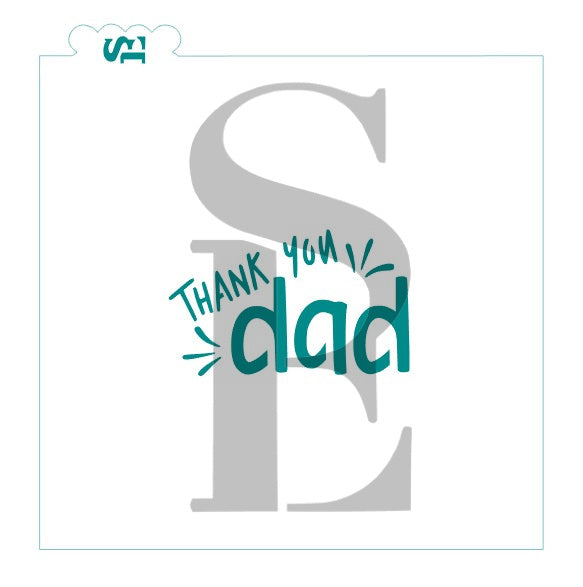 Thank You Dad Sentiment Digital Design