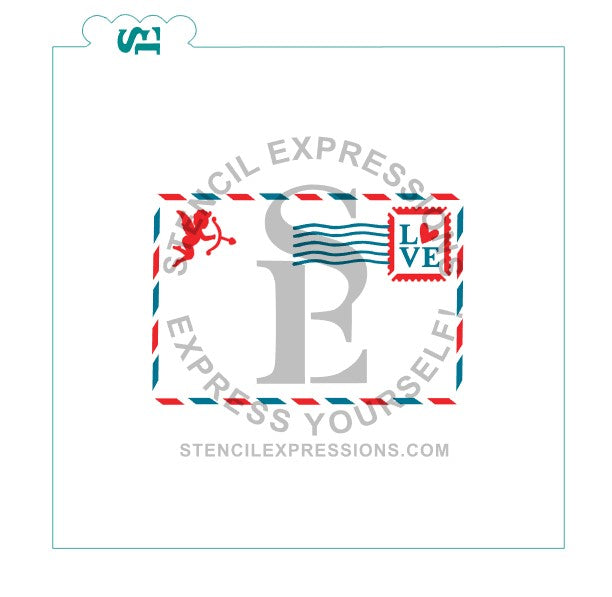 Cupid LOVE Valentine's Day Postcard Layered Interactive Digital Design