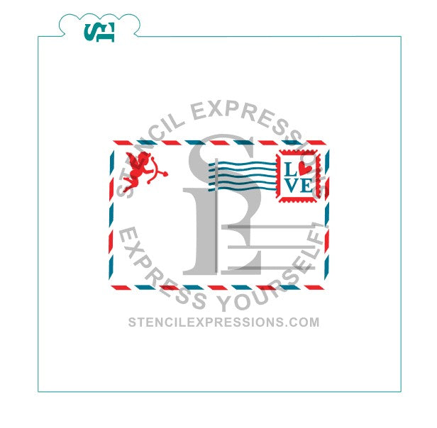 Cupid LOVE Valentine's Day Postcard Layered Interactive Digital Design