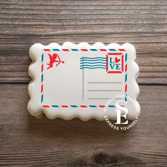 Cupid LOVE Valentine's Day Postcard Layered Interactive Digital Design