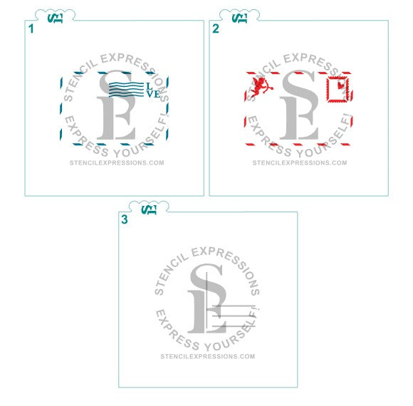 Cupid LOVE Valentine's Day Postcard Layered Interactive Digital Design