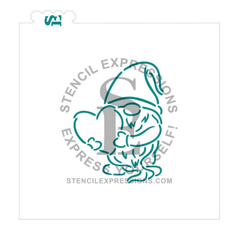 Valentine Gnome with Heart Digital Design*