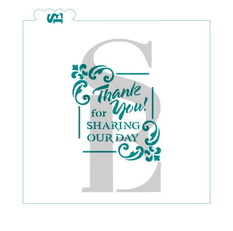 Thank You for Sharing Our Day Sentiment, Single & Layered Digital Design
