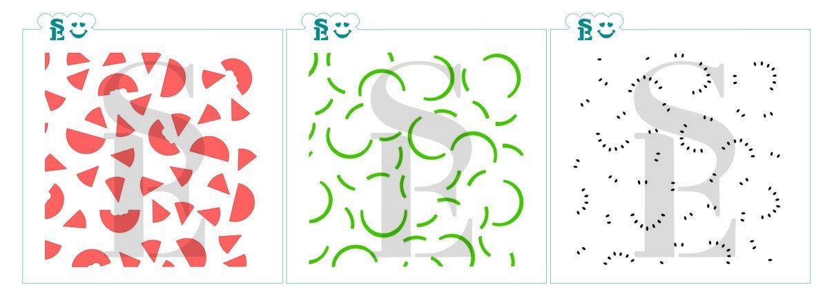Watermelon Background Stencil Set for Cookies, Cakes & Culinary