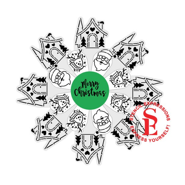 Christmas Gingerbread House PYO Platter Digital Design