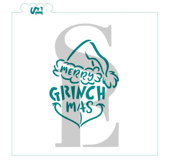NEW! Merry GrinchMas Sentiment for Cookies, ,Cakes, Culinary