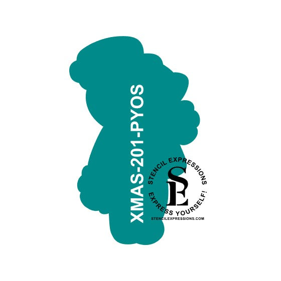 Ragdoll Snowman PYO Stencil SVG Digital Design Download Includes Shaped Template*