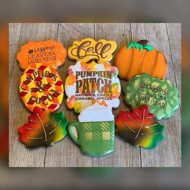 Fall Leaf Background Digital Design