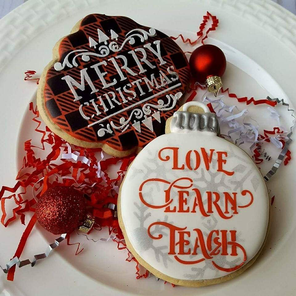 Merry Christmas #2 Plaque Sentiment Digital Design