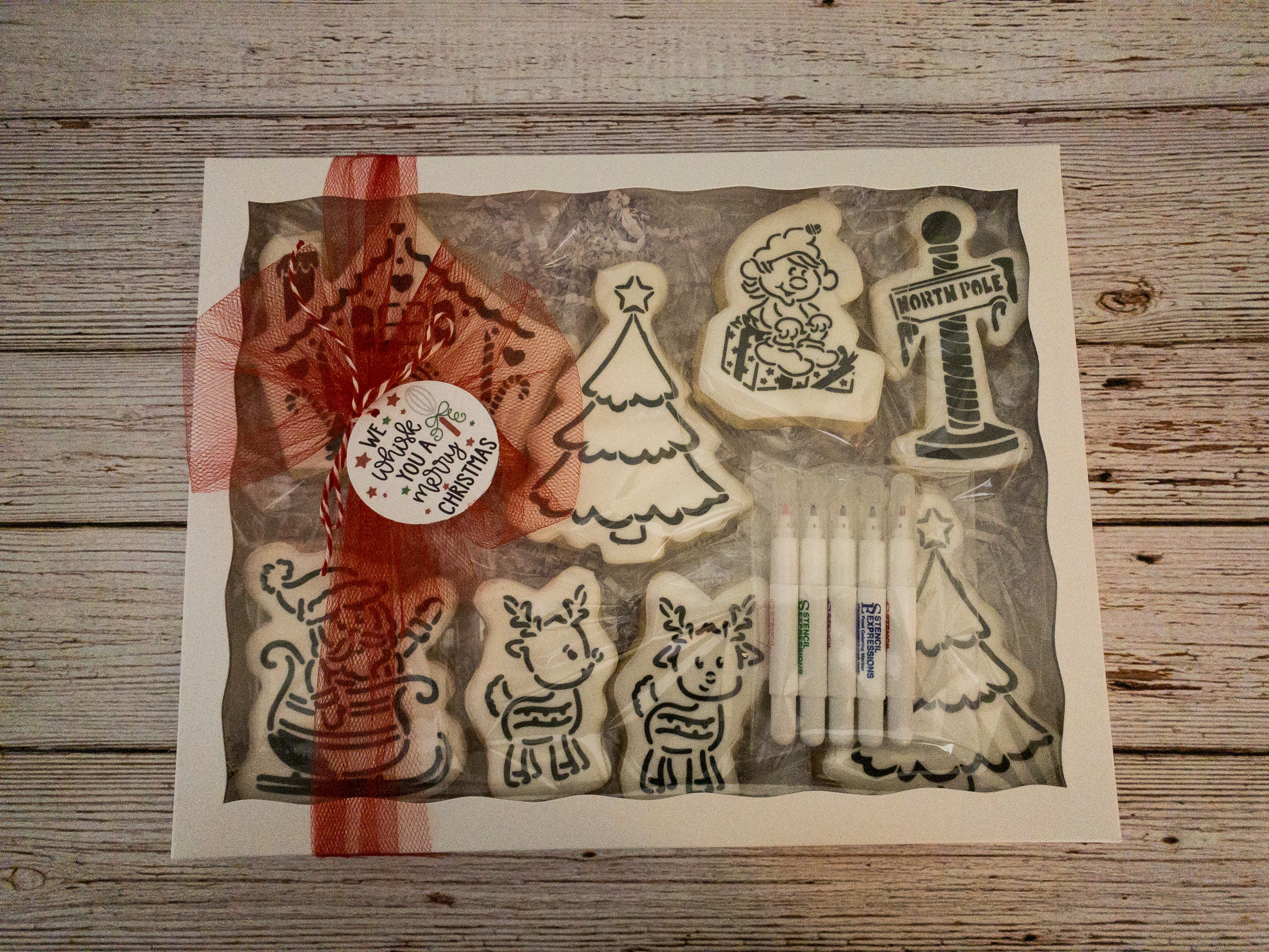 North Pole PYO Tablescape / Mantlescape / Gift Platter Stencil Kit created for The Colorful Cookie Holiday Cookie-A-Thon