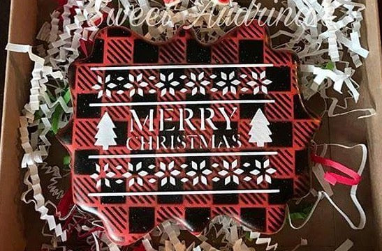 Merry Christmas Sweater Plaque Digital Design