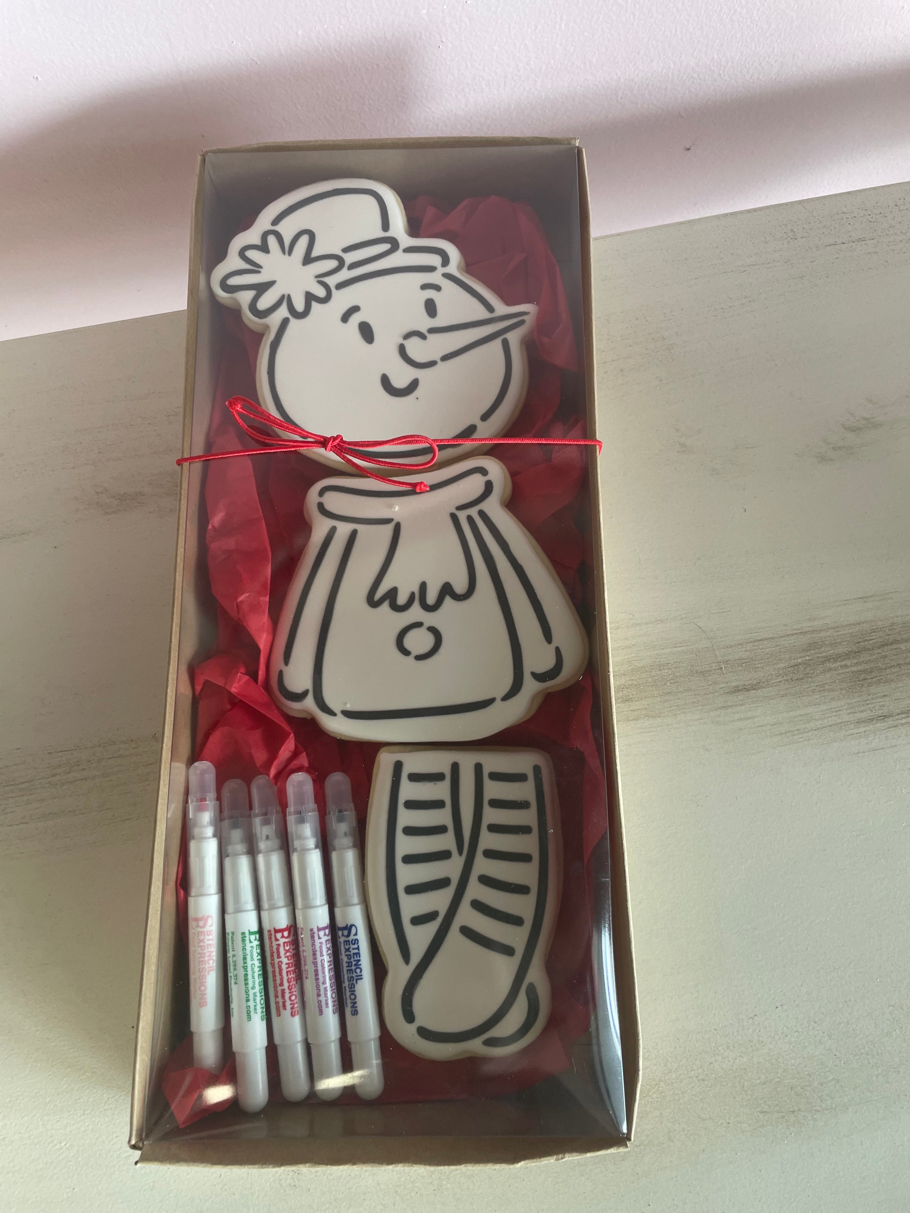 LARGE 3 piece Ragdoll Snowman PYO Stencil SVG Digital Design Download Includes Shaped Templates FITS BRP 5" x 12" BOXES *