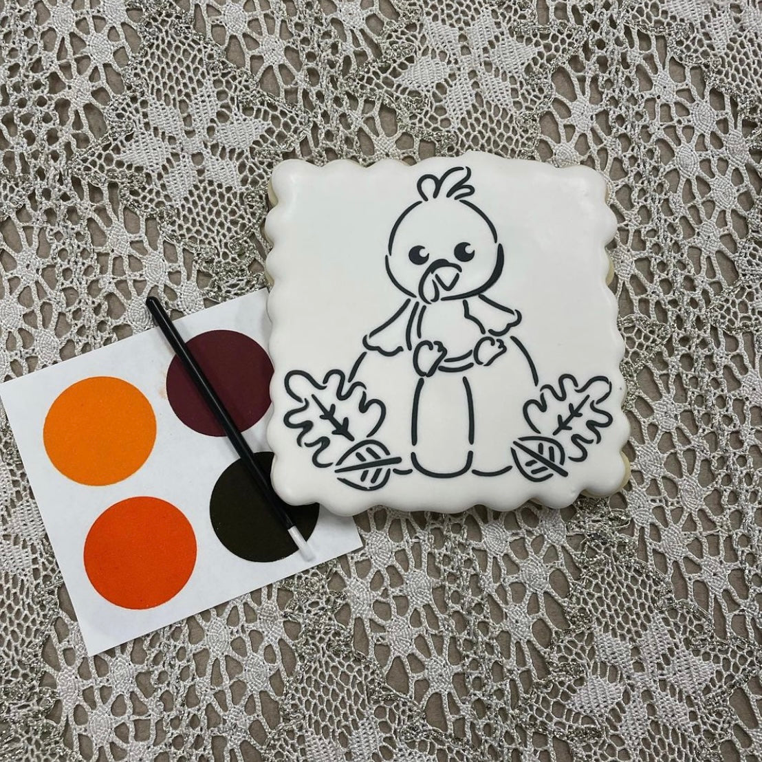 Thanksgiving Turkey and Pumpkin PYO For Cookies Cakes Culinary *