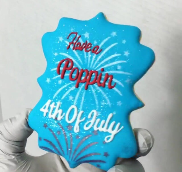 Firework Stencil for Cookies, Cakes & Culinary