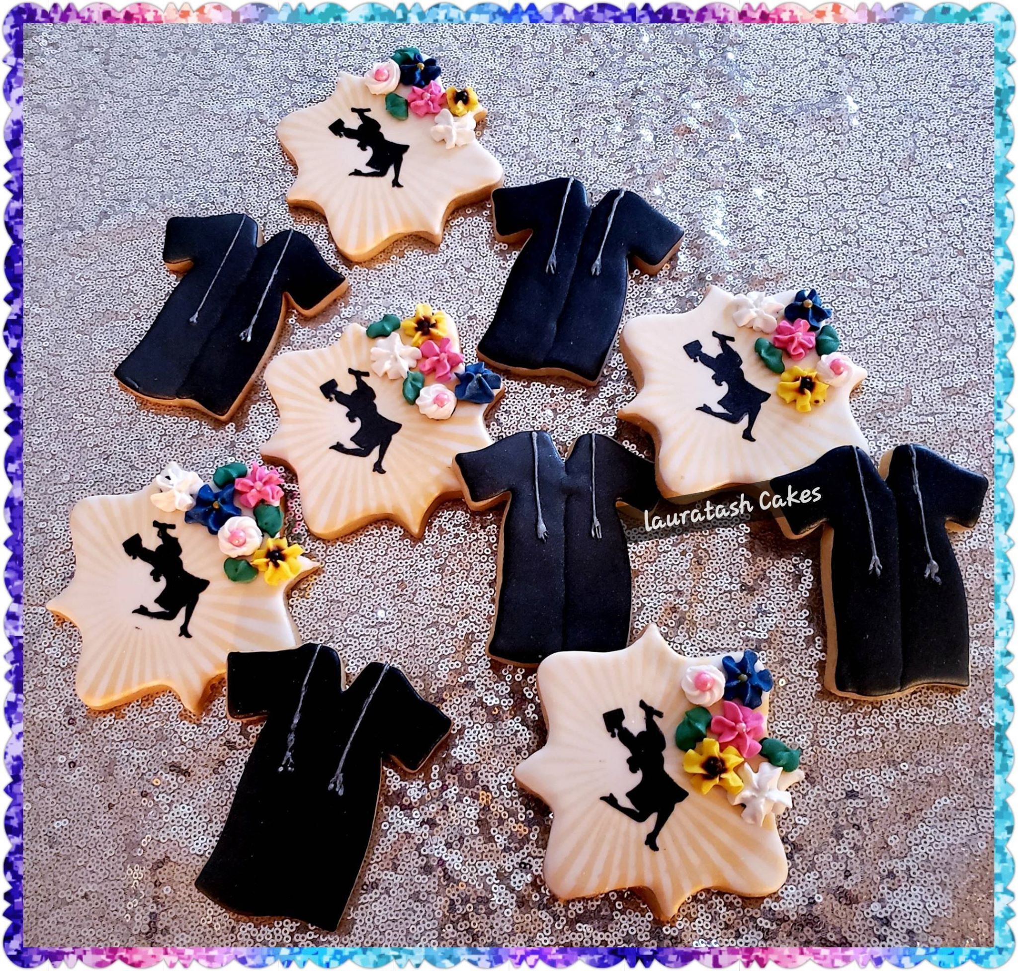 Grad Silhouettes Celebrating #1 Digital Design Laura Tash Cookies