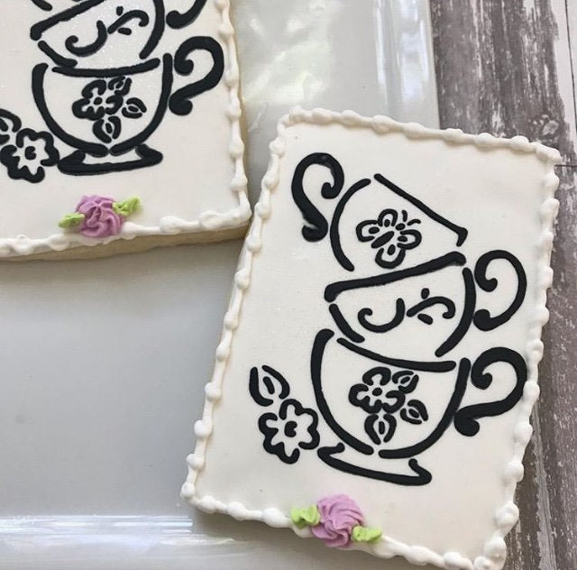 Teacup Trio PYO Digital Design Suggie's Cookies