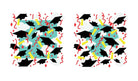 Graduation Celebration Background 4-Layer Stencil Digital Design