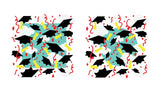 Graduation Celebration Background 4-Layer Stencil Digital Design