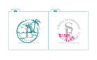 Beach Fund Single and 2-Layer Vinyl or SILKSCREEN Stencil Set Digital Design*