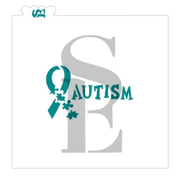 Autism Ribbon, Single and Layered Digital Design