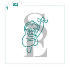 PYO Sloth Bundle #1, #2  and Taking Life Slow Sentiment Digital Design Cookie Stencil