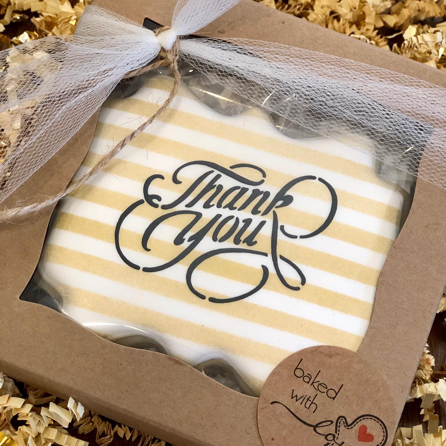 Thank You #1 Stencil for Cookies, Cakes & Culinary