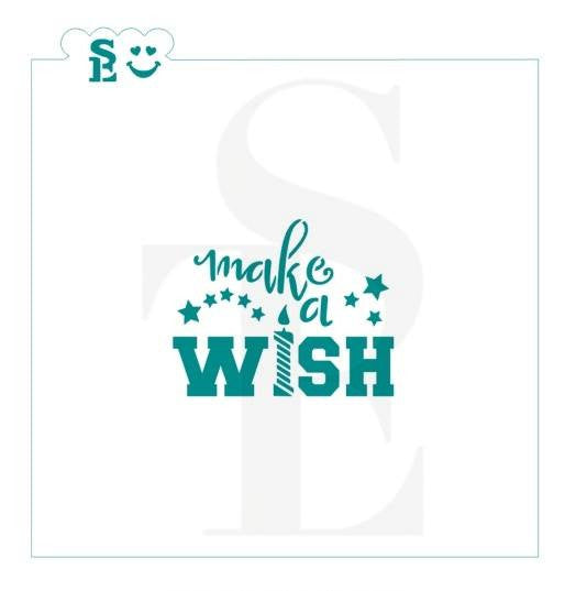 Make a Wish Sentiment Stencil for Cookies, Cakes & Culinary