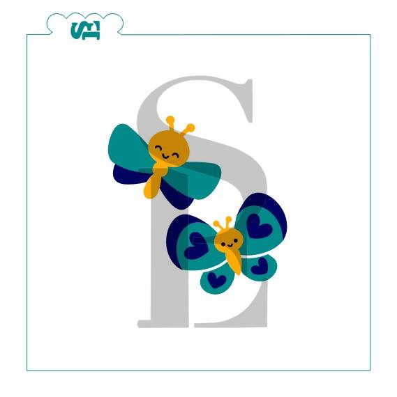 Butterfly Layered Set Digital Design