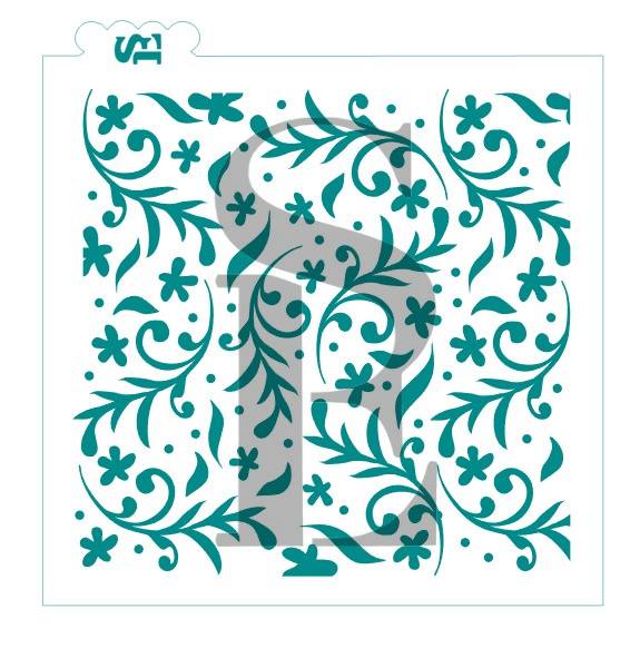 Vine & Flower Background 