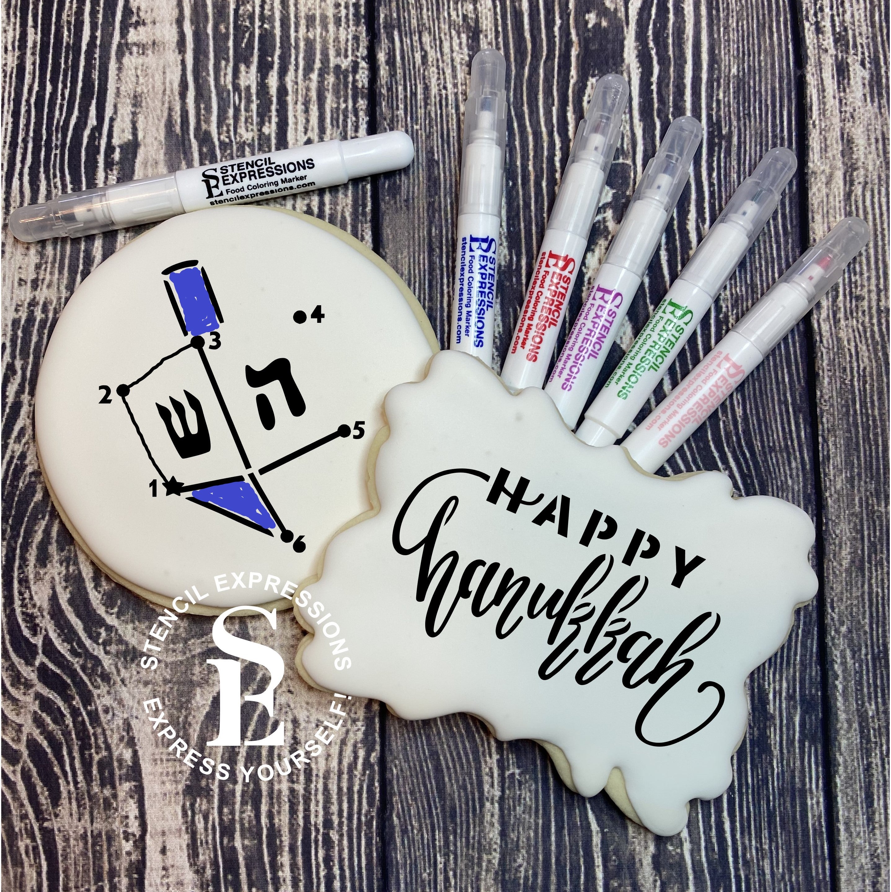 Hanukkah Dreidel Connect The Dot PYO Digital Design