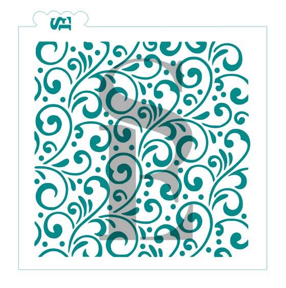 Swirly Dots Background Digital Design
