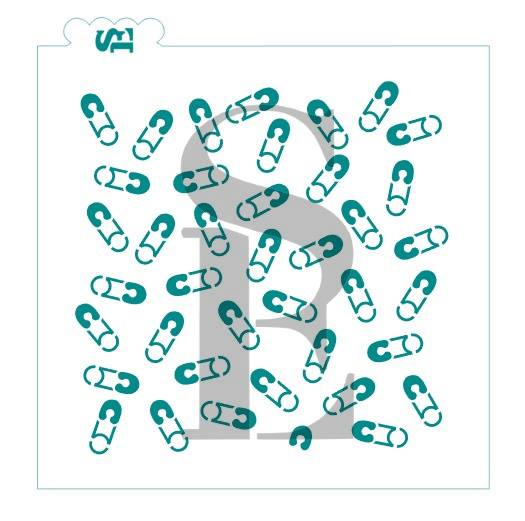 Diaper Pins Background Digital Design