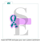 Autism Ribbon, Single and Layered Digital Design