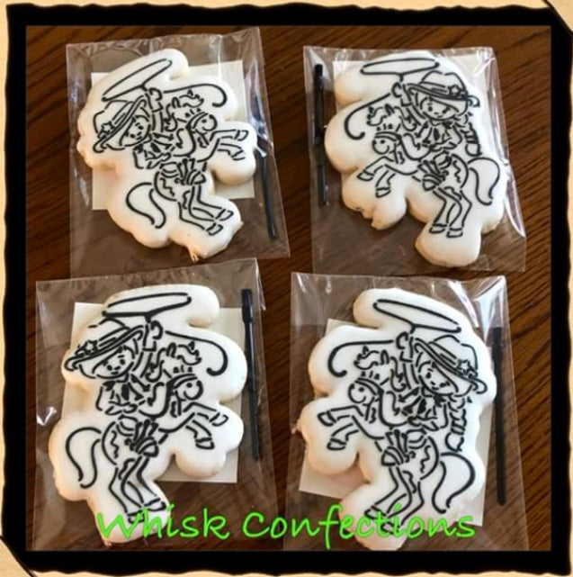 Cowgirl PYO Stencil for Cookies Cakes Culinary