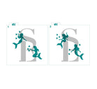 Mermaid Silhouette Stencils Set of 2