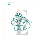 Elephant Love PYO Digital Design Cookie Stencil Valentine