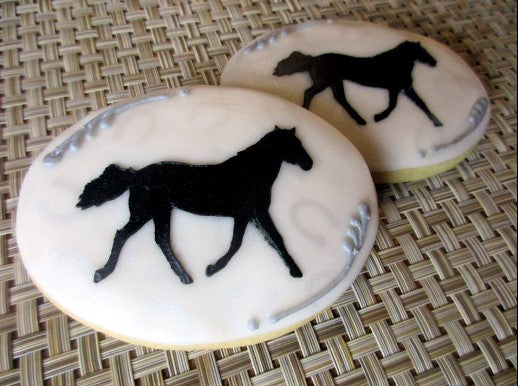 Horse Silhouette and Background Bundle Digital Design Cookie Stencil The Cookie Cutters, Rochester, NY