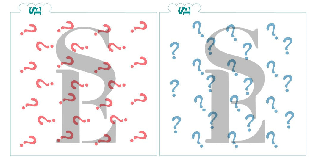 Question Mark Background, Single and Layered Set Digital Design