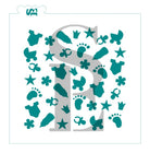 Baby Girl Background Digital Design Cookie Stencil