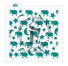 Baby Lamb Star Moon Background Digital Design