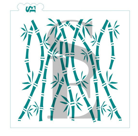 Bamboo Background Digital Design Stencil Asian Art