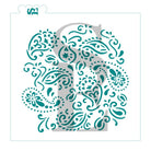 Bandana Print Background Digital Design cookie stencil
