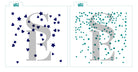Confetti w/ Hearts and Stars Backgrounds Bundle, Single and Layered Digital Design Cookie Stencil