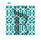 Deco Gate Background Stencil