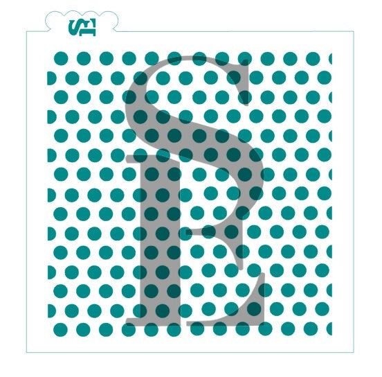 Polka Dots Background Digital Design Cookie Stencil