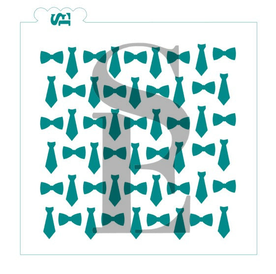 Neck Ties Background Digital Design Cookie Stencil