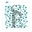 Hearts and Arrows Background Digital Design